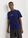 Jack & Jones T-Shirt JORVESTERBRO Dunkelblau/Blau/Lila