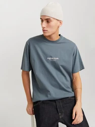 Jack & Jones T-Shirt JORVESTERBRO Grau/Dunkelblau/Blau/Dunkelgrau