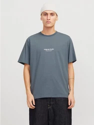 Jack & Jones T-Shirt JORVESTERBRO Grau/Dunkelblau/Blau/Dunkelgrau