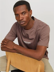 Jack & Jones T-Shirt JORVESTERBRO Braun/Lila/Grau/Beige/Khaki/Dunkelbraun/Dunkelrot