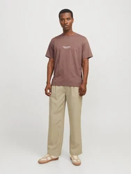 Jack & Jones T-Shirt JORVESTERBRO Braun/Lila/Grau/Beige/Khaki/Dunkelbraun/Dunkelrot