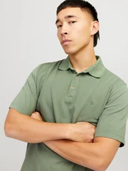 JACK & JONES Poloshirt 'WILLIAM' Dunkelgrün/Grün/Khaki