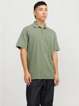 JACK & JONES Poloshirt 'WILLIAM' Dunkelgrün/Grün/Khaki