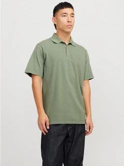 JACK & JONES Poloshirt 'WILLIAM' Dunkelgrün/Grün/Khaki JACK & JONES Poloshirt 'WILLIAM' Dunkelgrün/Grün/Khaki