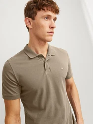 JACK & JONES Poloshirt Khaki/Grau/Braun