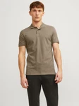 JACK & JONES Poloshirt Khaki/Grau/Braun JACK & JONES Poloshirt Khaki/Grau/Braun