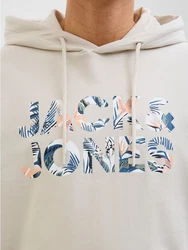 Jack & Jones Kapuzensweatshirt JJEBRYAN CORP LOGO SWEAT HOOD Khaki/Beige/Braun/Grau