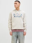 Jack & Jones Kapuzensweatshirt JJEBRYAN CORP LOGO SWEAT HOOD Khaki/Beige/Braun/Grau