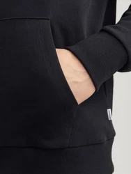 Jack & Jones Kapuzensweatshirt JJEBRYAN CORP LOGO SWEAT HOOD Dunkelblau/Schwarz/Hellblau