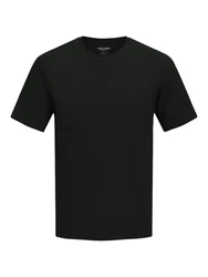 Jack & Jones Rundhalsshirt JJEPERFECT TEE O-NECK SS SN Schwarz