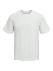 Jack & Jones Rundhalsshirt JJEPERFECT TEE O-NECK SS SN Grau/Khaki/Weiß