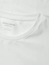 Jack & Jones Rundhalsshirt JJEPERFECT TEE O-NECK SS SN Grau/Khaki/Weiß