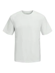 Jack & Jones Rundhalsshirt JJEPERFECT TEE O-NECK SS SN Grau/Khaki/Weiß