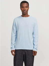 Rundhalspullover JJEGEORGE KNIT CREW NECK NOOS in Strick Optik