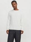 Jack & Jones Rundhalspullover JJEGEORGE KNIT CREW NECK Grau/Weiß/Creme/Khaki/Hellgrau