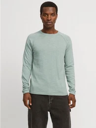 Rundhalspullover JJEBREEZE KNIT CREW NECK SN mit Rundhalsausschnitt