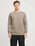 Jack & Jones Pullover JJEBreeze Khaki/Braun/Beige