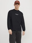 Jack & Jones Langarmshirt JORVESTERBRO TEE LS CREW NECK schwarz/weiß