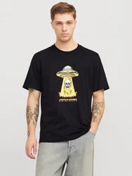 Jack & Jones T-Shirt JORANATOMY SKULL TEE SS CREW NECK Schwarz/Creme/Grau/Lila/Dunkelgrau