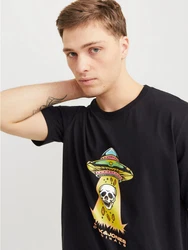 Jack & Jones T-Shirt JORANATOMY SKULL TEE SS CREW NECK Schwarz/Creme/Grau/Lila/Dunkelgrau