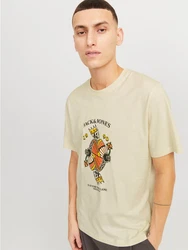 Jack & Jones T-Shirt JORANATOMY SKULL TEE SS CREW NECK Khaki/Gelb/Beige/Grün