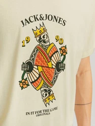 Jack & Jones T-Shirt JORANATOMY SKULL TEE SS CREW NECK Khaki/Gelb/Beige/Grün