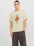 Jack & Jones T-Shirt JORANATOMY SKULL TEE SS CREW NECK Khaki/Gelb/Beige/Grün