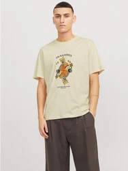 Jack & Jones T-Shirt JORANATOMY SKULL TEE SS CREW NECK Khaki/Gelb/Beige/Grün