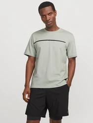 Jack & Jones T-Shirt JCOFUSION FULL BRANDING TEE SS CREW NOOS Dunkelgrün/Grün/Hellgrün