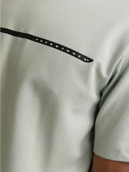 Jack & Jones T-Shirt JCOFUSION FULL BRANDING TEE SS CREW NOOS Dunkelgrün/Grün/Hellgrün