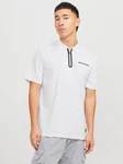 JACK & JONES Poloshirt JCOFUSION Weiß/Grau/Dunkelblau/Hellgrau