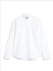 Armedangels Langarmhemd Quaasa Regular Fit Hemd Weiß/Creme