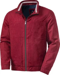 Lederimitatjacke anschmiegsame Velours-Qualitt