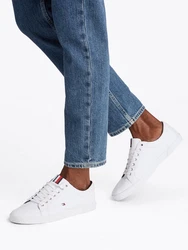 TOMMY HILFIGER Sneaker Weiß/Creme/Dunkelblau/Rot