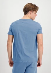 Alpha Industries T-Shirt Organics EMB Hellblau/Blau/Grau