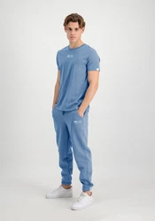 Alpha Industries T-Shirt Organics EMB Hellblau/Blau/Grau