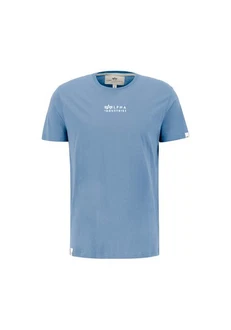 Alpha Industries T-Shirt Organics EMB Hellblau/Blau/Grau