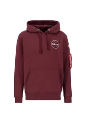 Alpha Industries Space Shuttle Hoodie Dunkelrot/Rot/Bordeaux/Lila