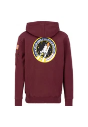 Alpha Industries Space Shuttle Hoodie Dunkelrot/Rot/Bordeaux/Lila