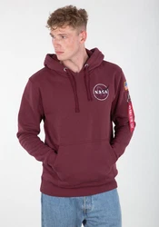 Alpha Industries Space Shuttle Hoodie Dunkelrot/Rot/Bordeaux/Lila