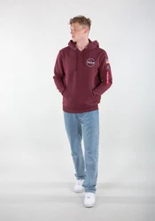 Alpha Industries Space Shuttle Hoodie Dunkelrot/Rot/Bordeaux/Lila