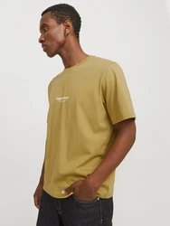 Jack & Jones T-Shirt JORVESTERBRO Gelb/Dunkelgrün/Khaki/Grün/Beige