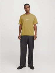Jack & Jones T-Shirt JORVESTERBRO Gelb/Dunkelgrün/Khaki/Grün/Beige