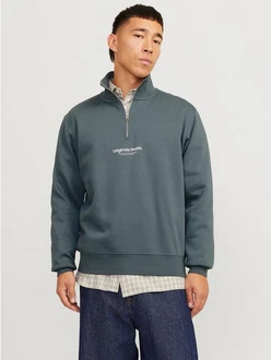 Jack & Jones Sweatshirt JORVESTERBRO SWEAT QUARTER ZIP HN NOOS Grau/Hellgrau/Dunkelblau/Dunkelgrau/Dunkelgrün Jack & Jones Sweatshirt JORVESTERBRO SWEAT QUARTER ZIP HN NOOS Grau/Hellgrau/Dunkelblau/Dunkelgrau/Dunkelgrün