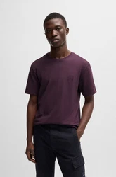 BOSS T-Shirt Tales Dunkelrot/Lila/Bordeaux