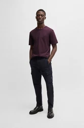 BOSS T-Shirt Tales Dunkelrot/Lila/Bordeaux