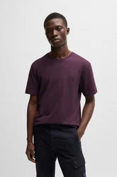 BOSS T-Shirt Tales Dunkelrot/Lila/Bordeaux