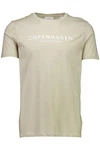 Lindbergh T-Shirt 'Copenhagen' mit Logo und Rundhalsausschnitt Khaki/Beige