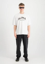 Alpha Industries T-Shirt College T Weiß/Schwarz/Rot