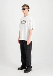 Alpha Industries T-Shirt College T Weiß/Schwarz/Rot